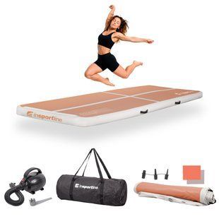 Килимок надувний Airtrack inSPORTline Airstunt 300x100x10 см, бежевий 29537 фото