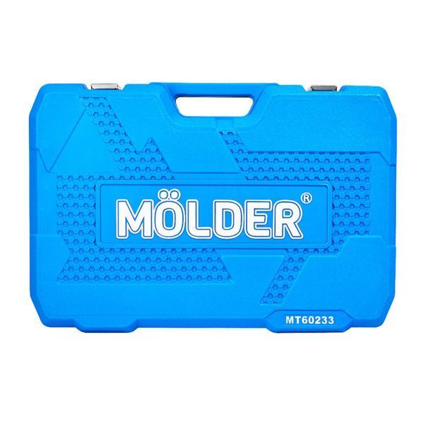 Професійний набір інструментів в кейсі M&Ouml;LDER 1/2, 1/4, 3/8 72Т, CR-V, 233од. MT60233 фото