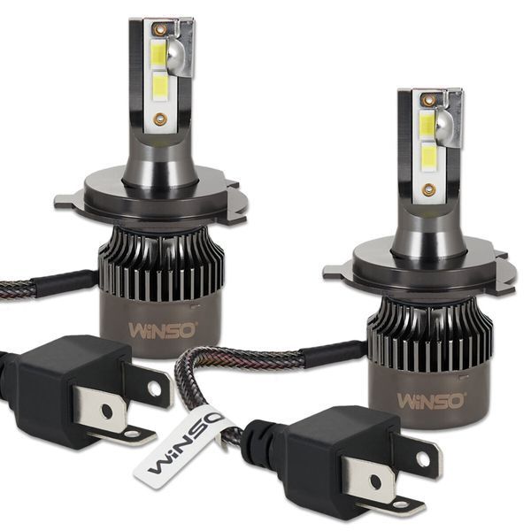 Автолампа Winso LED H4 12/24V 50Вт 5000Лм 6500K CSP3570 2шт 794400 фото