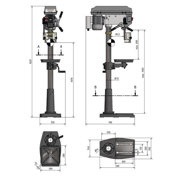 Сверлильный станок Optimum OPTIdrill DQ 25 3191047 фото