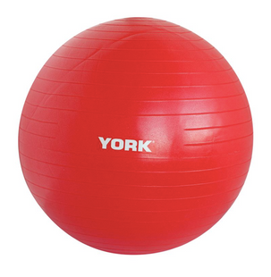 Фітбол York Fitness 55см червоний + насос 0014961820010 фото