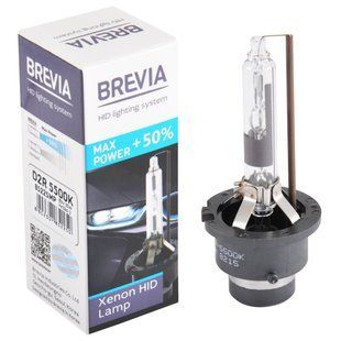 Ксенонова лампа Brevia D2R +50%, 5500K, 85V, 35W PK32d-3, 1шт 85225MP фото