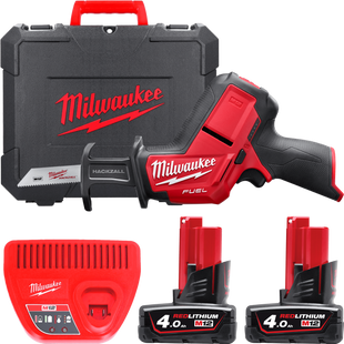 Пила шабельна акумуляторна MILWAUKEE M12CHZ-402C M12 (зарядний пристрій , 2 акумулятори, кейс) 4933500571 фото