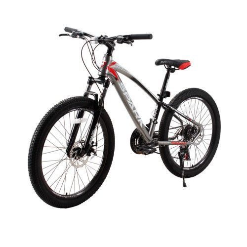Велосипед SPARK SHARP JR. (колеса - 24, сталева рама - 12) сірий із чорним 000224696 фото