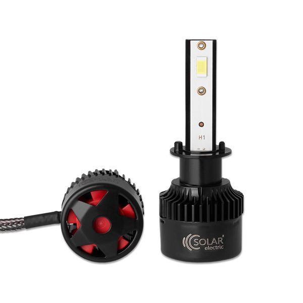 Автолампа Solar LED H1 12/24V 50W 5000Lm 6500K CSP3570 2шт 8501S2 фото