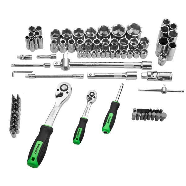 Професійний набір інструментів в кейсі Winso Pro 1/2 , 1/4 72 T, CR-V, 94од. 924094 фото