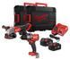 Набір акумуляторних інструментів Milwaukee M18FPP2E3-502X (ударний дриль M18 FPD3, кутова шліфувальна машина M18 FSAG125X, 2xаку 4933492516 фото 1