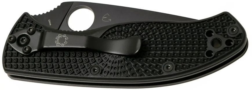 Ніж Spyderco Tenacious Black Blade Half Serrated Lightweight 87.13.93 фото