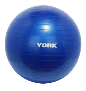 Фітбол York Fitness 65см синій + насос 0014961820027 фото