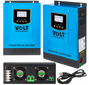 Сонячний інвертор Volt Polska ULTRA-HV 2000 12/230V (1000/2000W) + 60A MPPT (75V) (3SSH100012) 3SSH100012 фото