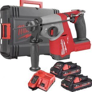 Перфоратор акумуляторний SDS-PLUS MILWAUKEE, M18 FHAC16-302X, 1,7Дж (зарядний пристрій М12-18 FC, 2 акумулятори М18 НВ3 3Аг, HDк 4933498584 фото