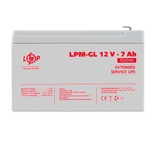 Розпродаж Акумулятор гелевий LPM-GL 12V - 7 Ah LP40142 фото