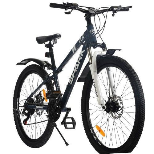 Велосипед SPARK FLIP (колеса &ndash; 26, сталева рама &ndash; 13) графітовий 000239226 фото