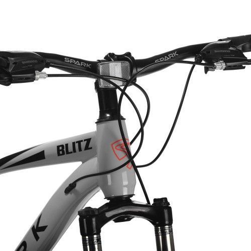 Велосипед SPARK BLITZ (колеса - 27,5, сталева рама - 17) сірий з червоним 000239400 фото
