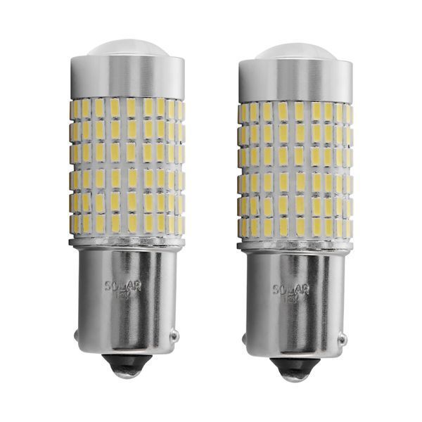 LED автолампа Solar 12V S25 BA15s-144x3014SMD white canbus 2шт LS299_B2 фото