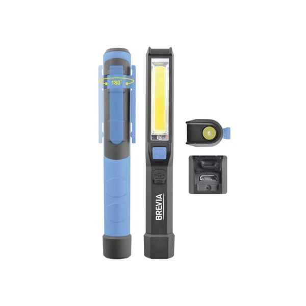 Ліхтар інспекційний Brevia LED Pen Light 2W COB+1W LED 150lm 900mAh microUSB 11220 фото