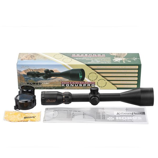 Оптичний приціл KONUS KONUSPRO 3-9x50 30/30 IR + Безкоштовна доставка 7294 фото