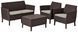 Комплект садових меблів Keter Salemo set, коричневий 8711245155333 фото 1