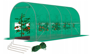 Садова теплиця з вікнами FunFit Garden 9m2 = 450*200*200 (Зелена) (1558) 1558 фото