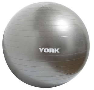 Фітбол York Fitness 75см сірий + насос 0014961820034 фото