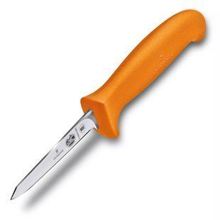 Ніж кухонний для обробки птиці&nbsp;8 см VICTORINOX Fibrox Small вузьке лезо, помаранчевий (5.5909.08S) 5.5909.08S фото