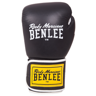 Рукавички боксерські Benlee TOUGH 12oz / шкіра / чорні (Безкоштовна доставка) 199075 (blk) 12oz фото