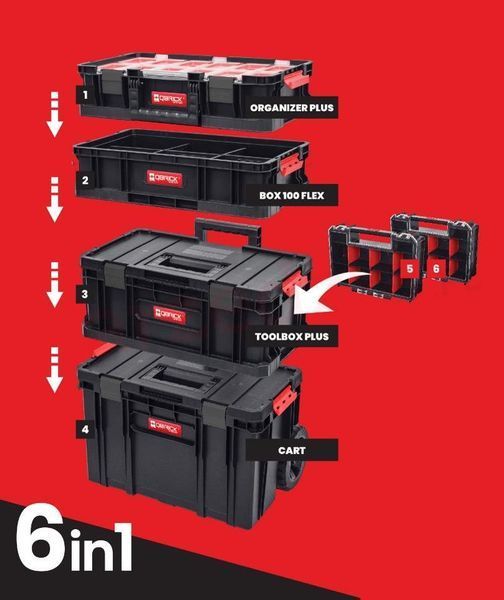 Набір ящиків для інструментів Qbrick System PROMO SET I 6в1 (5901238252597) 5901238252597 фото