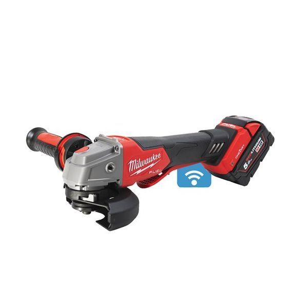 Шліфмашина кутова акумуляторна MILWAUKEE, M18 ONEFSAG125XPDB-502X, &Oslash;125мм (+зар.пр.,2ак.Х 5Аг,HDкейс) 4933478435 фото