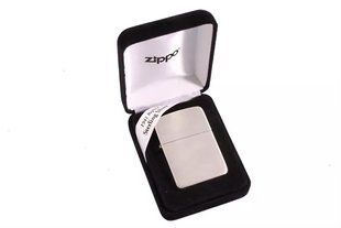 Запальничка срібна коллекційна ZIPPO 1941 Replica Sterling Silver Brushed матовий хром (24) 24 фото
