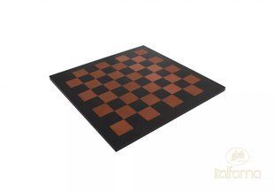LEAT22+G114CM шахи 34х34 см ITALFAMA, дошка штучна шкіра, фігури дерево король 9 см Чорно-коричн LEAT22+G114CM фото