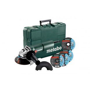 Кутова шліфувальна машина Metabo W 750-125 SET 603605680 фото