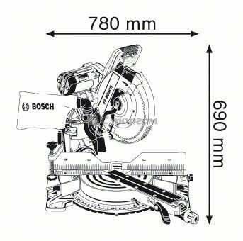 Пила торцювальна Bosch GCM 12 GDL (0601B23600) 0601B23600 фото