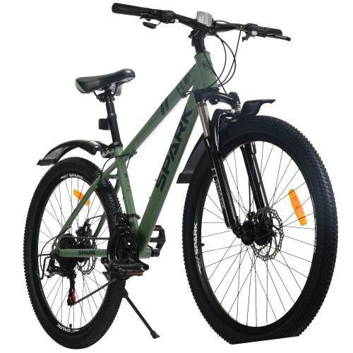 Велосипед SPARK FLIP (колеса &ndash; 26, сталева рама &ndash; 15) мятно-сірий 000239228 фото