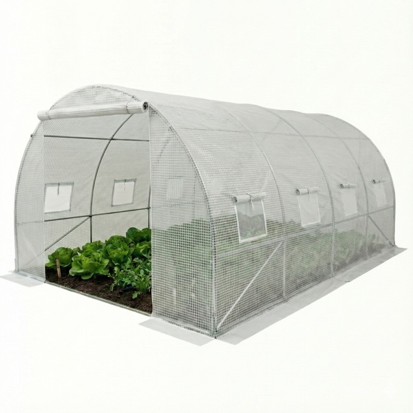 Велика теплиця парник 3 на 4 м LEOBRO Біла армована (LB-G104-WHT) LB-G104-WHT фото
