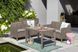 Стіл для саду пластиковий Keter Lyon rattan table, бежевий 8711245143453 фото 3