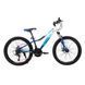 Велосипед SPARK WAVE JR. (колеса - 24, сталева рама - 12) темно-синій із сірим 000224698 фото 1