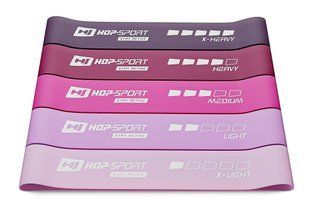 Набір резинок для фітнесу Hop-Sport 600x50мм HS-L650RLP рожевий 5902308224957 фото
