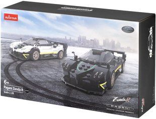 Машинка Rastar Pagani Zonda R конструктор 1:28 Чорний 454.01.36 фото