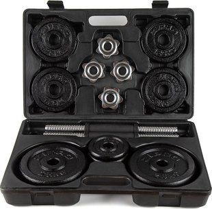 Гантелі розбірні у кейсі ZIPRO Cast Iron, 2 x 10 кг 5901793678801 фото