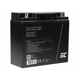 Акумулятор для ДБЖ Green Cell AGM VRLA 22Ah 12V (AGM54) AGM54 фото