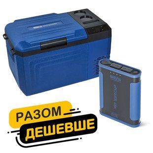 Холодильник автомобільний Brevia 19л 22150 + портативна зарядна станція Brevia ePower 48Ah fp_24 фото