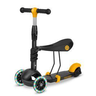 Дитячий самокат триколісний Ricokids Cubi чорно-помаранчевий 765500 фото