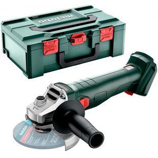 Акумуляторна кутова шліфмашина Metabo W 18 7-125, без акб в MetaBOX 165 L 602371840 фото