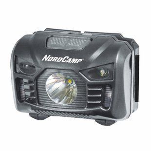 Ліхтар налобний Nord Camp 100Lm, 3W LED, 3xAAA, з сенсором білий/червоний NC30200 фото