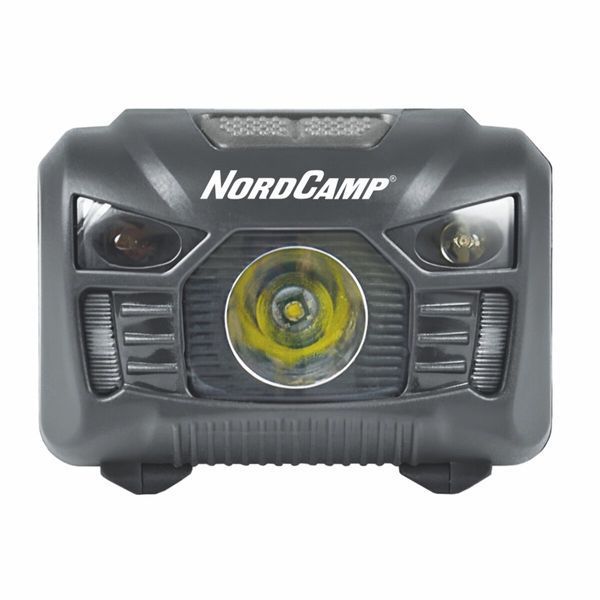Ліхтар налобний Nord Camp 100Lm, 3W LED, 3xAAA, з сенсором білий/червоний NC30200 фото