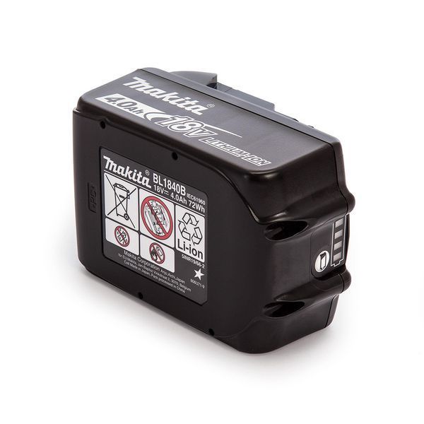 Аккумулятор Li-ion Makita 18 В LXT BL1840B (632F07-0) 632F07-0 фото