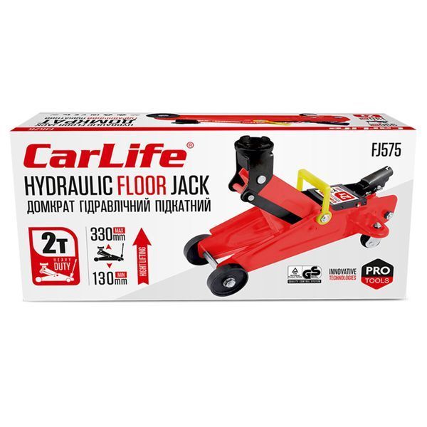 Домкрат підкатний Carlife 2т 130-330мм FJ575 FJ575 фото