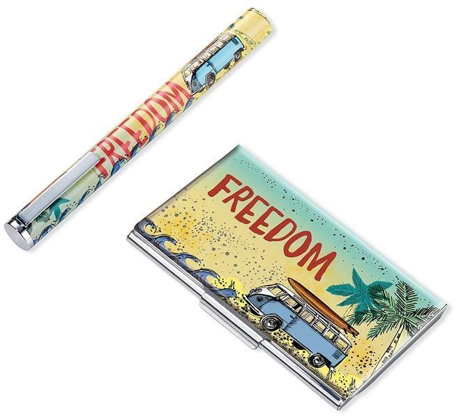 Набір візитниці з ручкою Troika Freedom PEN13CDC/VW фото