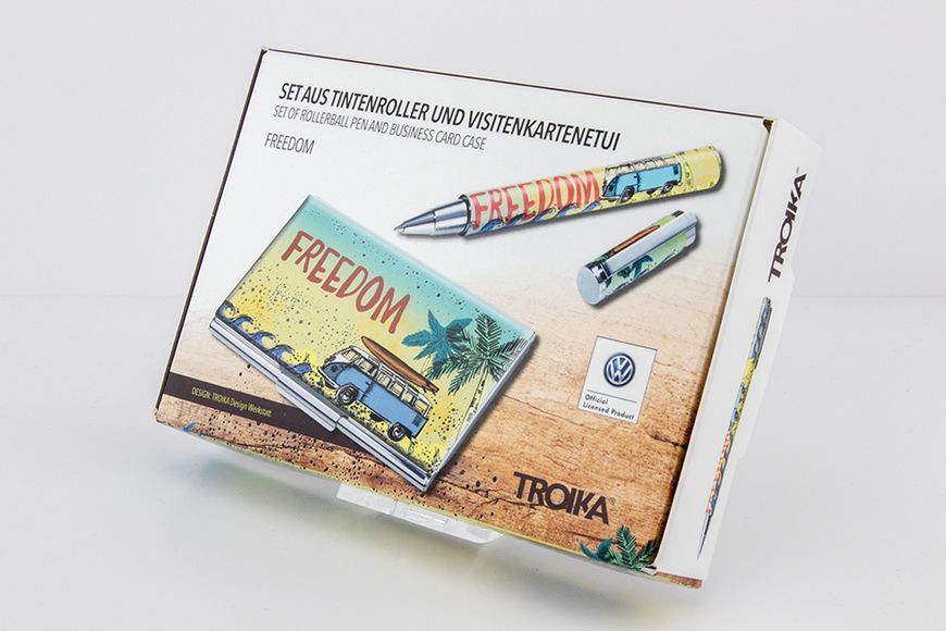 Набір візитниці з ручкою Troika Freedom PEN13CDC/VW фото