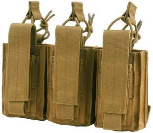 Підсумок для 3 магазинів на систему Molle CONDOR Triple Kangaroo Mag Pouch Gen II (coyote brown) 6008941 фото